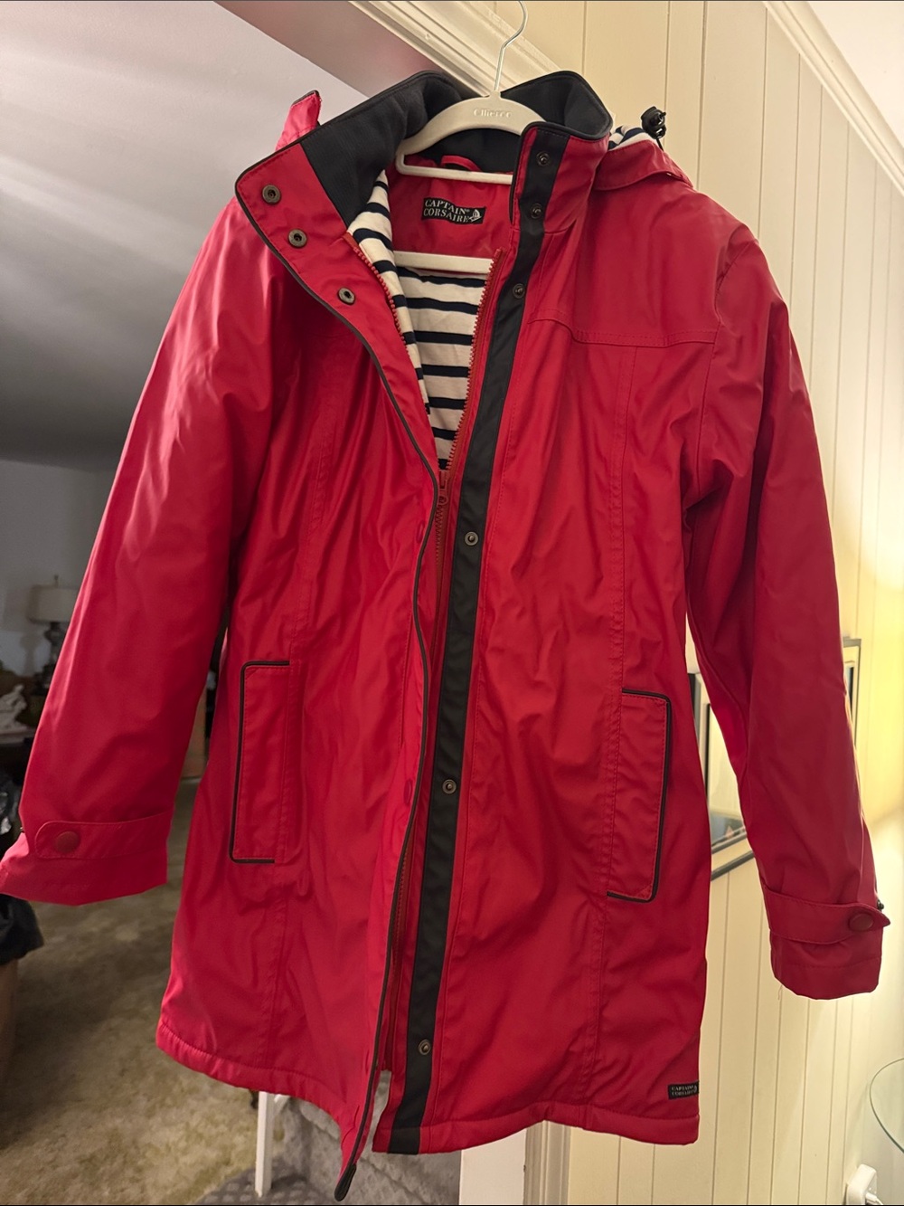 Captain Corsair’s Women's Red Waterproof Rain Coat